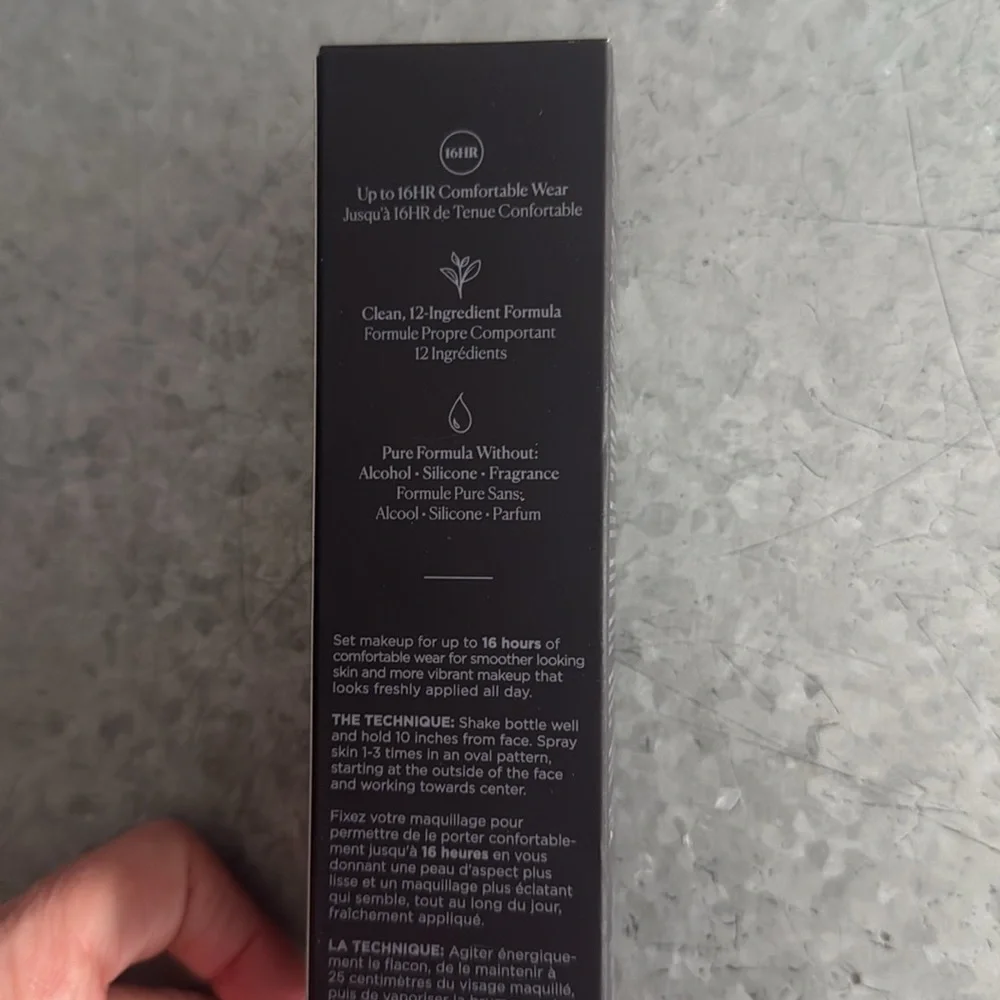 Translucent pure setting spray 16 hours
